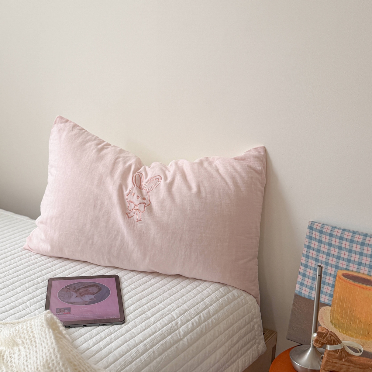 91家纺网 家纺一手货源 找家纺 （总）FORTWO家纺原创设计（FOR TWO家纺） 2026新款双层纱单品枕套单枕套枕套单件