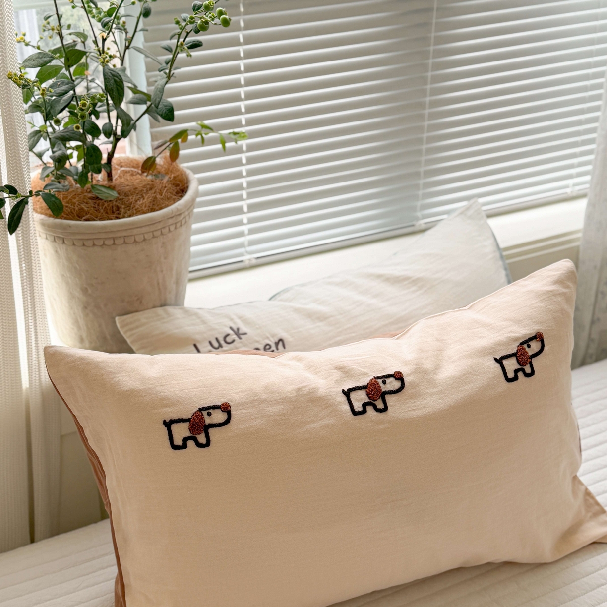 91家纺网 家纺一手货源 找家纺 FORTWO家纺原创设计（FOR TWO家纺） 2026新款双层纱单品枕套单枕套枕套单件 组合图 仅供参考