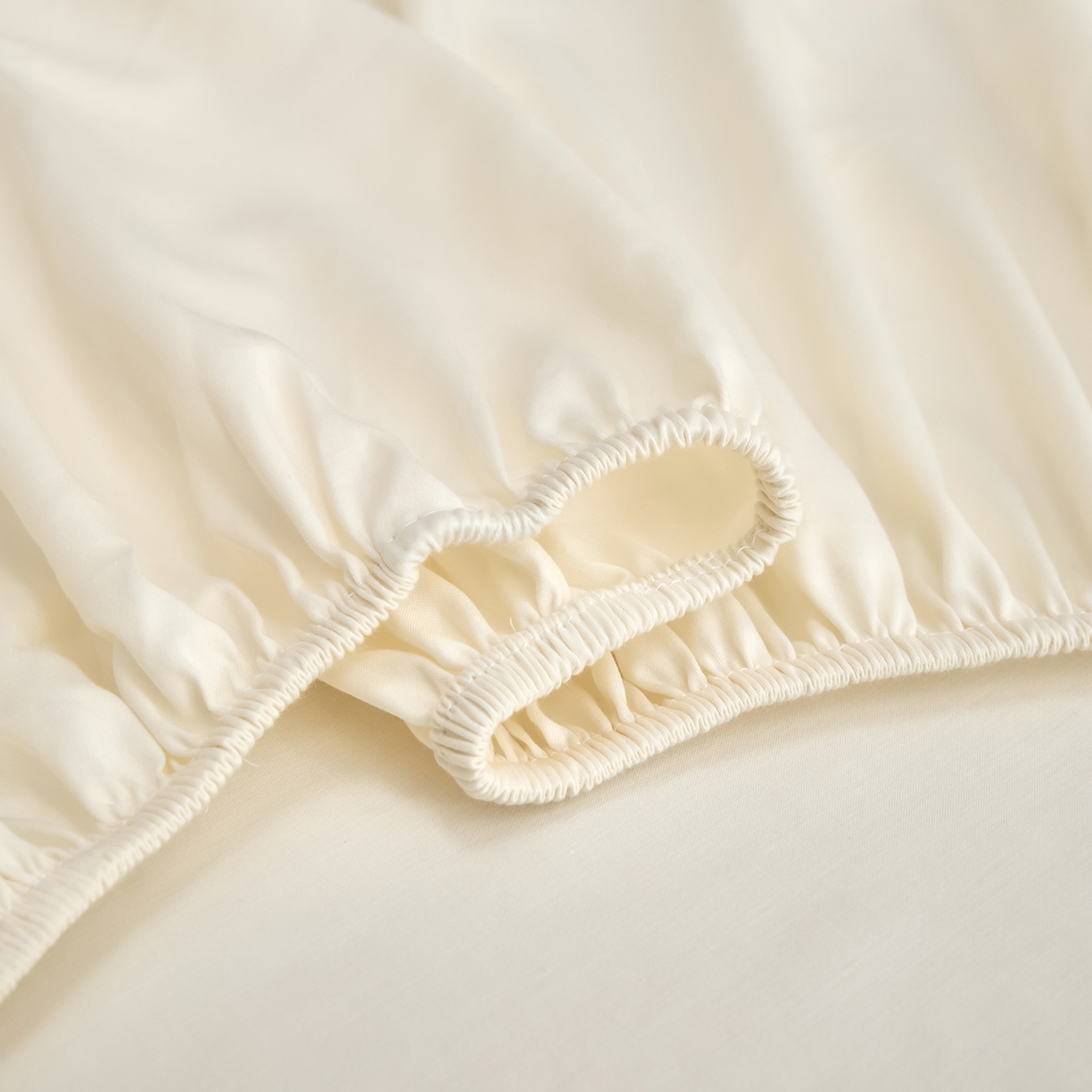 91家纺网 家纺一手货源 找家纺 合欢（原天一阁） 2026新款50s双股长绒棉全棉纯棉床笠三件套 流苏白