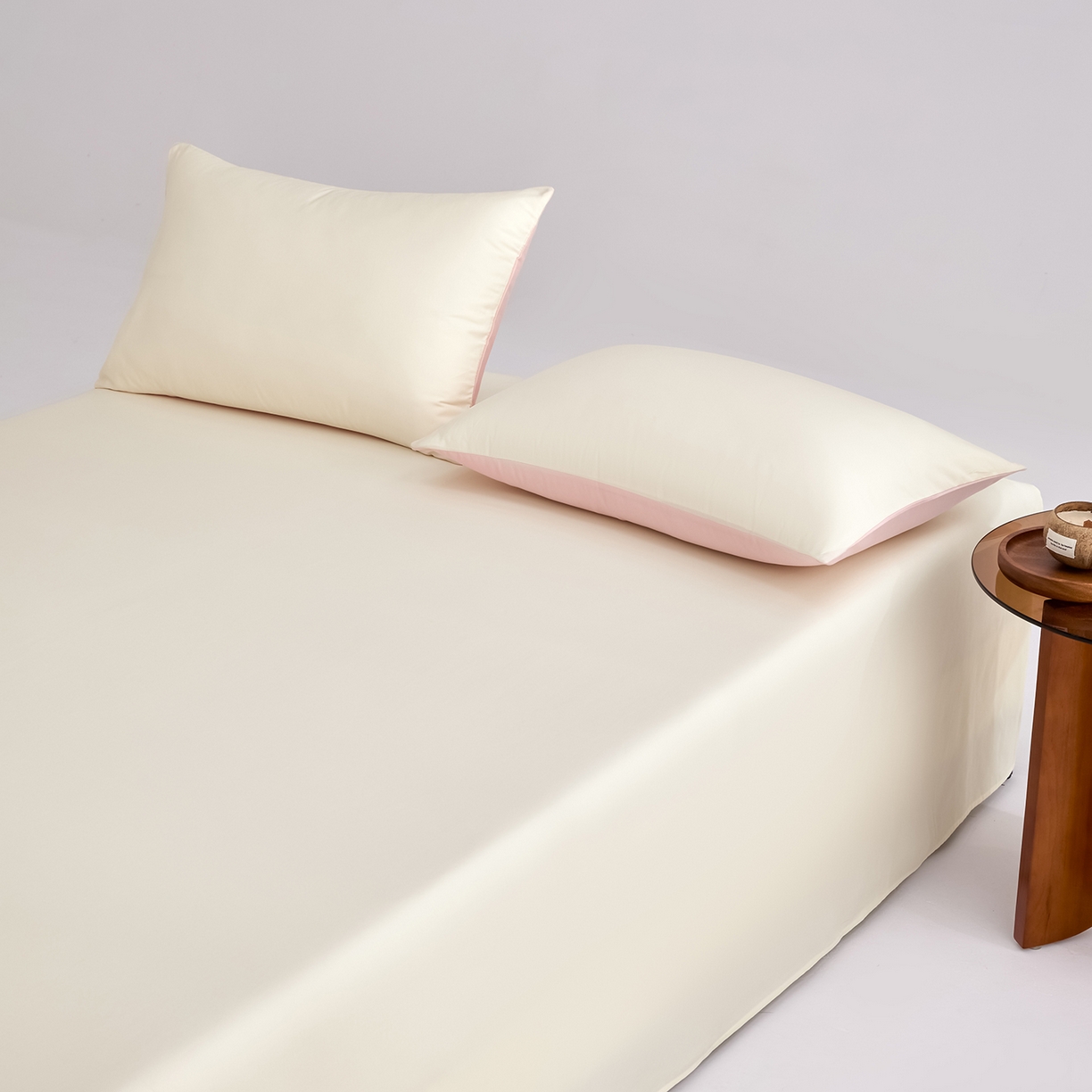 91家纺网 家纺一手货源 找家纺 合欢（原天一阁） 2026新款50s双股长绒棉全棉纯棉床单三件套 流苏白