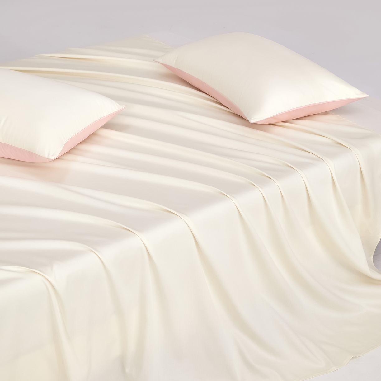 91家纺网 家纺一手货源 找家纺 合欢（原天一阁） 2026新款50s双股长绒棉全棉纯棉床单三件套 流苏白