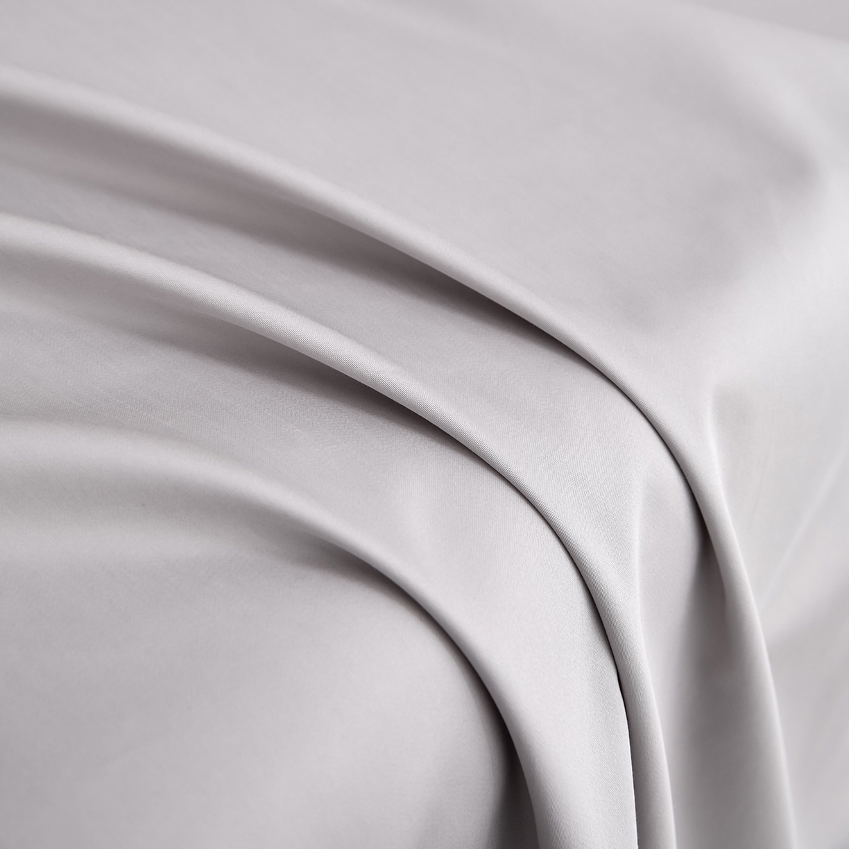 91家纺网 家纺一手货源 找家纺 合欢（原天一阁） 2026新款50s双股长绒棉全棉纯棉床单三件套 时空灰