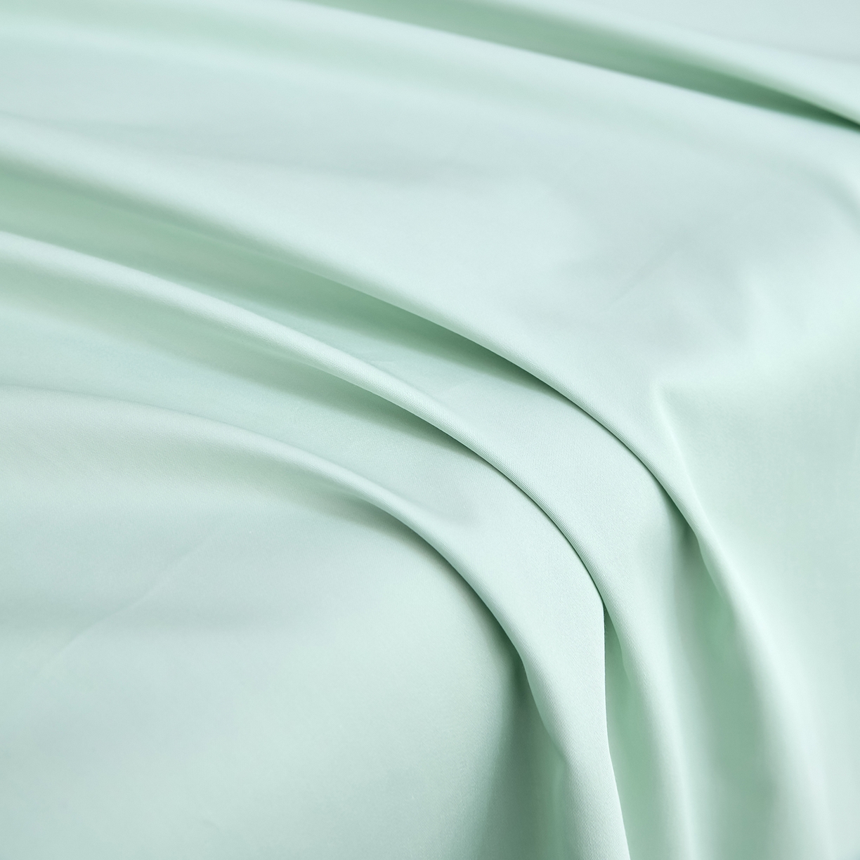 91家纺网 家纺一手货源 找家纺 合欢（原天一阁） 2026新款50s双股长绒棉全棉纯棉床单三件套 青柠绿