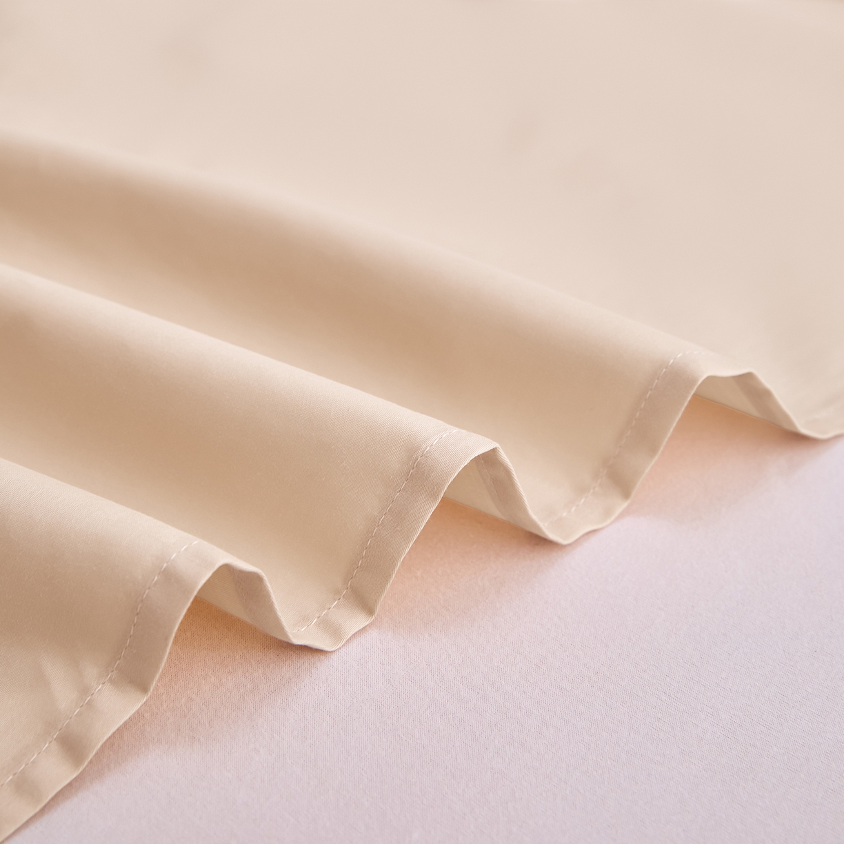 91家纺网 家纺一手货源 找家纺 合欢（原天一阁） 2026新款50s双股长绒棉全棉纯棉床单三件套 香槟金