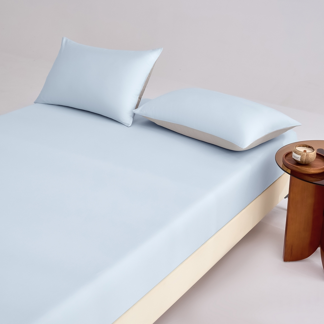 91家纺网 家纺一手货源 找家纺 （总）合欢（原天一阁） 2026新款50s双股长绒棉全棉纯棉床笠三件套