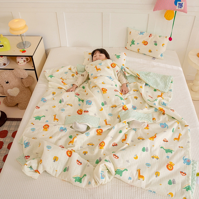 91家纺网 家纺一手货源 找家纺 （总）十九色 2026春夏新款全棉华夫格纱布凉感防踢被拥抱被夏被夏凉被空调被