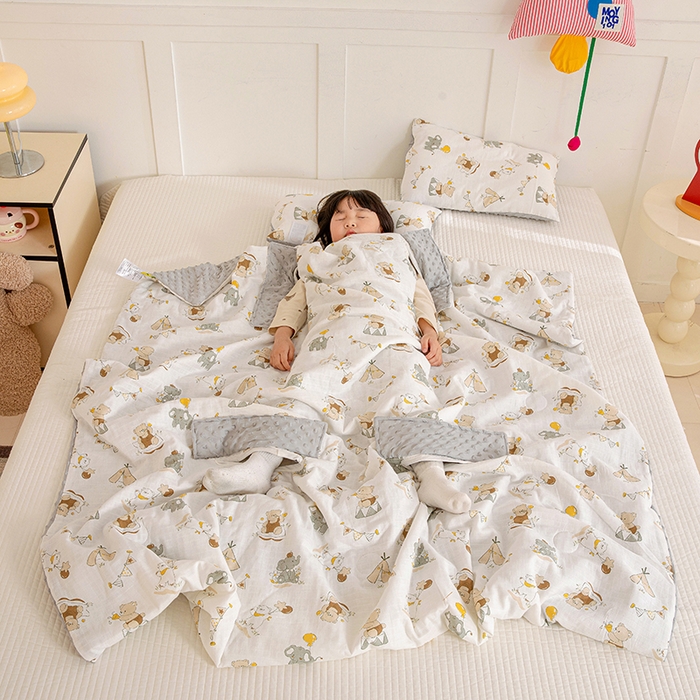 91家纺网 家纺一手货源 找家纺 （总）十九色 2026春夏新款全棉华夫格纱布凉感防踢被拥抱被夏被夏凉被空调被