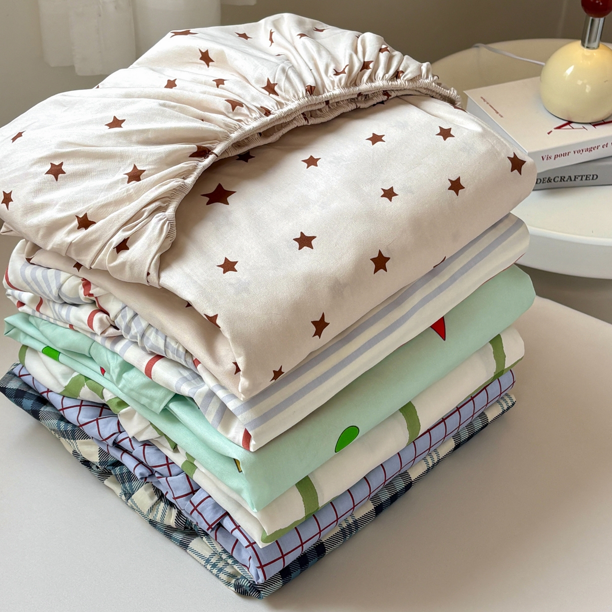 居眠 2026新款全棉刺绣蜡笔小新床笠 组合叠拍