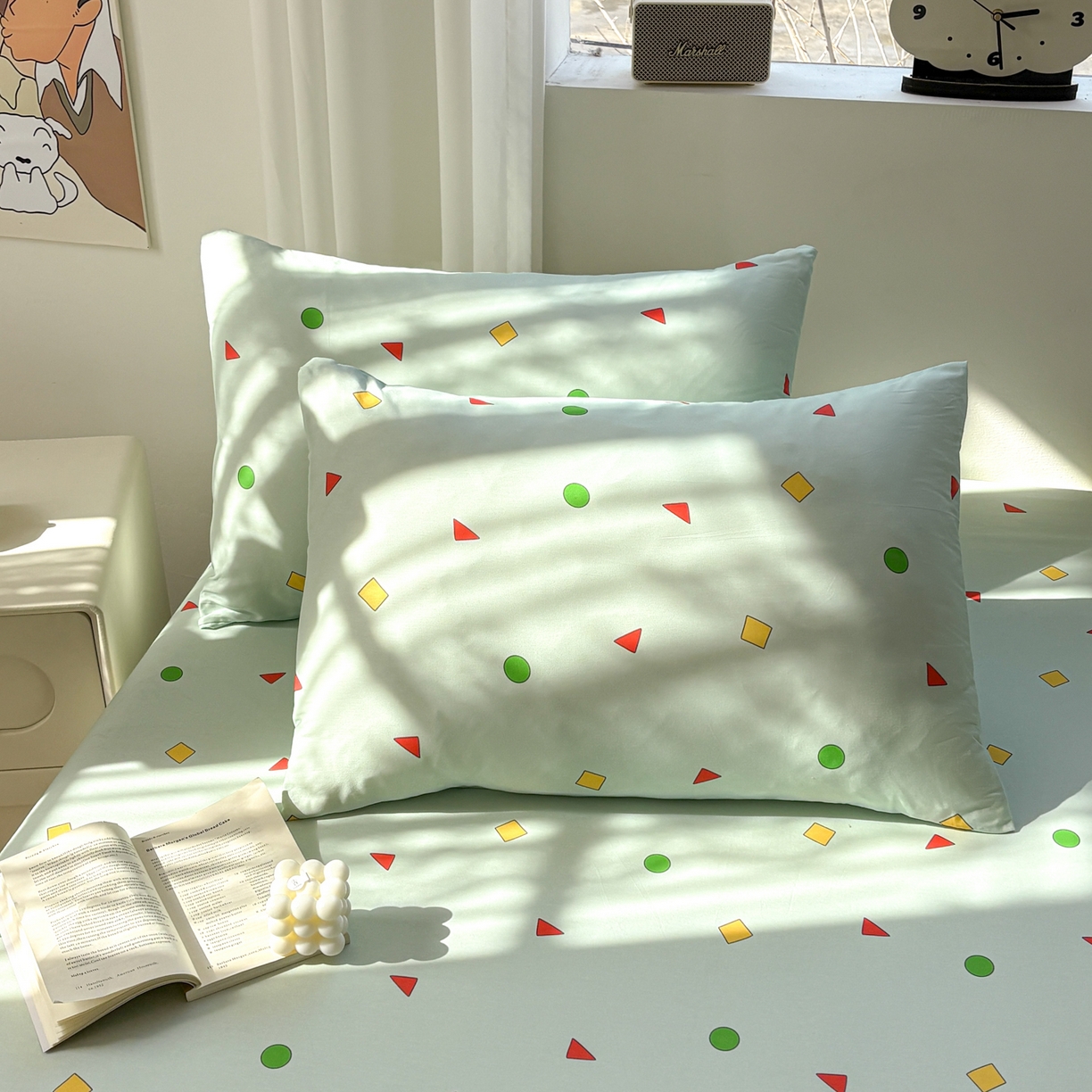 91家纺网 家纺一手货源 找家纺 居眠 2026新款全棉刺绣蜡笔小新枕套 稚趣童年-小新