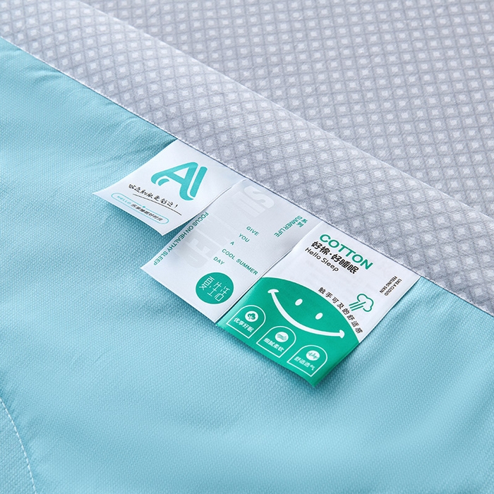 91家纺网 家纺一手货源 找家纺 紫乐家纺 2026春夏新款100%新疆棉花里外全棉夏被夏凉被空调被 兜曼-蓝