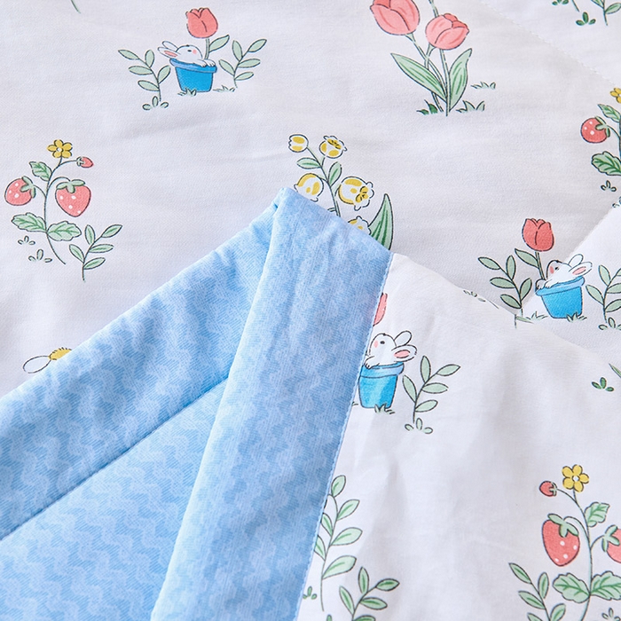 91家纺网 家纺一手货源 找家纺 紫乐家纺 2026春夏新款100%新疆棉花里外全棉夏被夏凉被空调被 芙菲儿