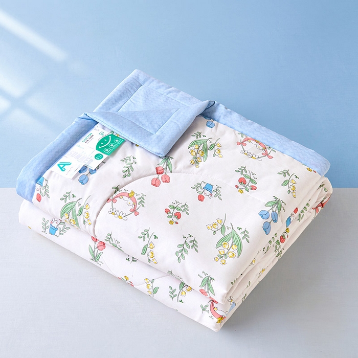 91家纺网 家纺一手货源 找家纺 紫乐家纺 2026春夏新款100%新疆棉花里外全棉夏被夏凉被空调被 芙菲儿