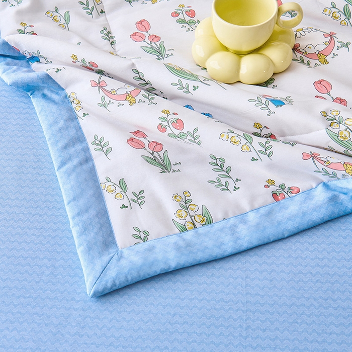 91家纺网 家纺一手货源 找家纺 紫乐家纺 2026春夏新款100%新疆棉花里外全棉夏被夏凉被空调被 芙菲儿