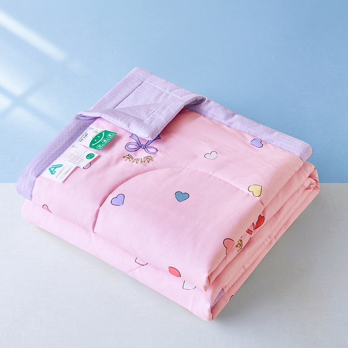 91家纺网 家纺一手货源 找家纺 紫乐家纺 2026春夏新款100%新疆棉花里外全棉夏被夏凉被空调被 公主梦-粉