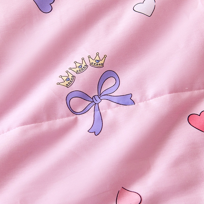 91家纺网 家纺一手货源 找家纺 紫乐家纺 2026春夏新款100%新疆棉花里外全棉夏被夏凉被空调被 公主梦-粉