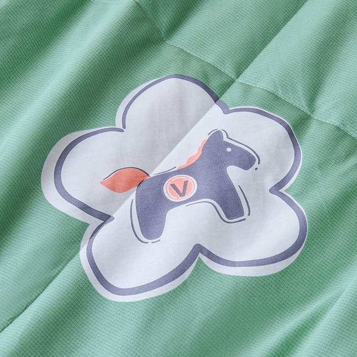 91家纺网 家纺一手货源 找家纺 紫乐家纺 2026春夏新款100%新疆棉花里外全棉夏被夏凉被空调被 梦动之城-绿