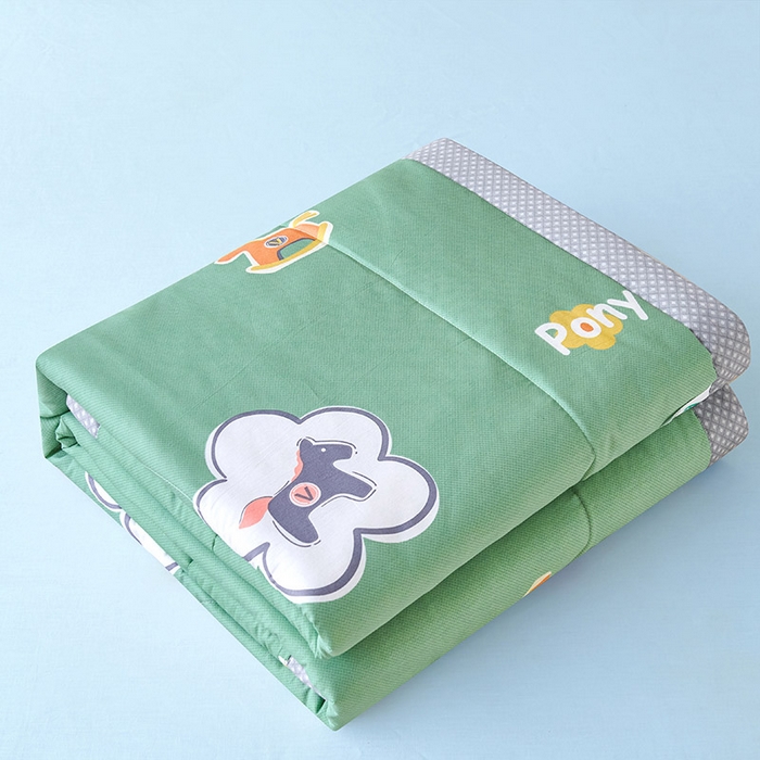 91家纺网 家纺一手货源 找家纺 紫乐家纺 2026春夏新款100%新疆棉花里外全棉夏被夏凉被空调被 梦动之城-绿