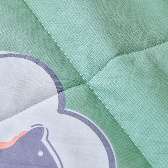 91家纺网 家纺一手货源 找家纺 紫乐家纺 2026春夏新款100%新疆棉花里外全棉夏被夏凉被空调被 梦动之城-绿