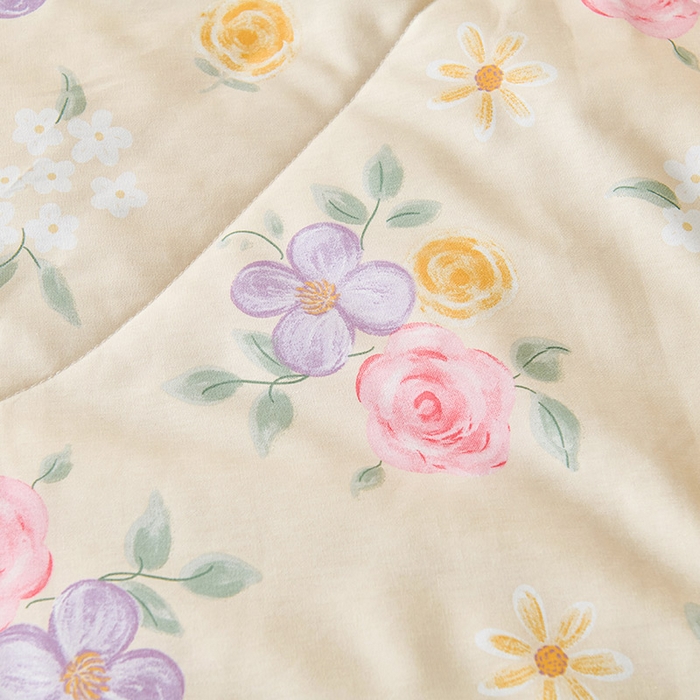 91家纺网 家纺一手货源 找家纺 紫乐家纺 2026春夏新款100%新疆棉花里外全棉夏被夏凉被空调被 奈斯花园-米