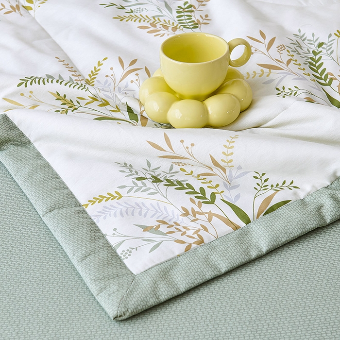 91家纺网 家纺一手货源 找家纺 紫乐家纺 2026春夏新款100%新疆棉花里外全棉夏被夏凉被空调被 水木年华