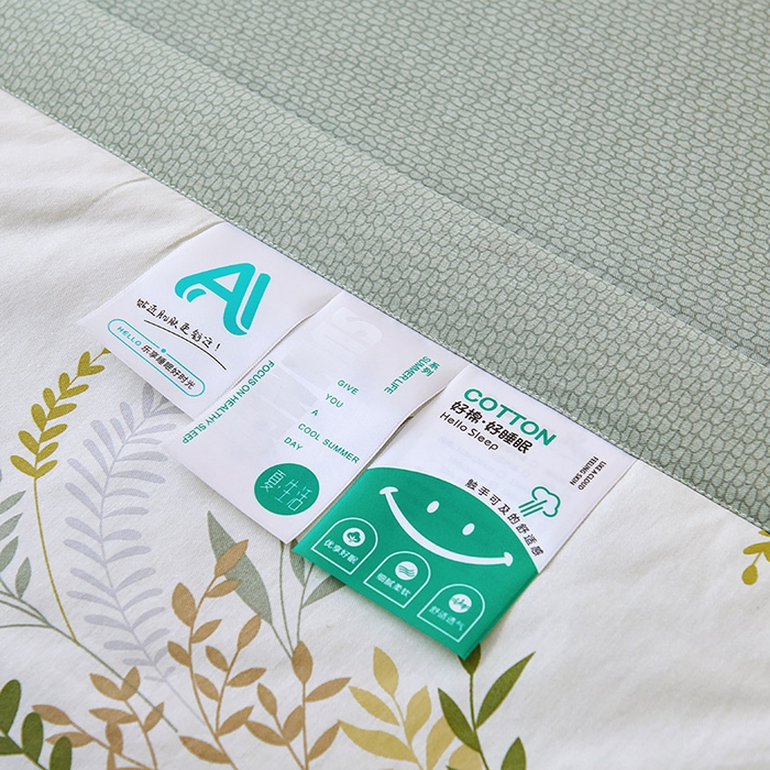 91家纺网 家纺一手货源 找家纺 紫乐家纺 2026春夏新款100%新疆棉花里外全棉夏被夏凉被空调被 水木年华