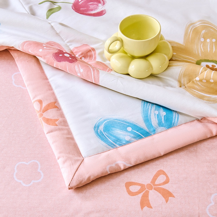 91家纺网 家纺一手货源 找家纺 紫乐家纺 2026春夏新款100%新疆棉花里外全棉夏被夏凉被空调被 悦然