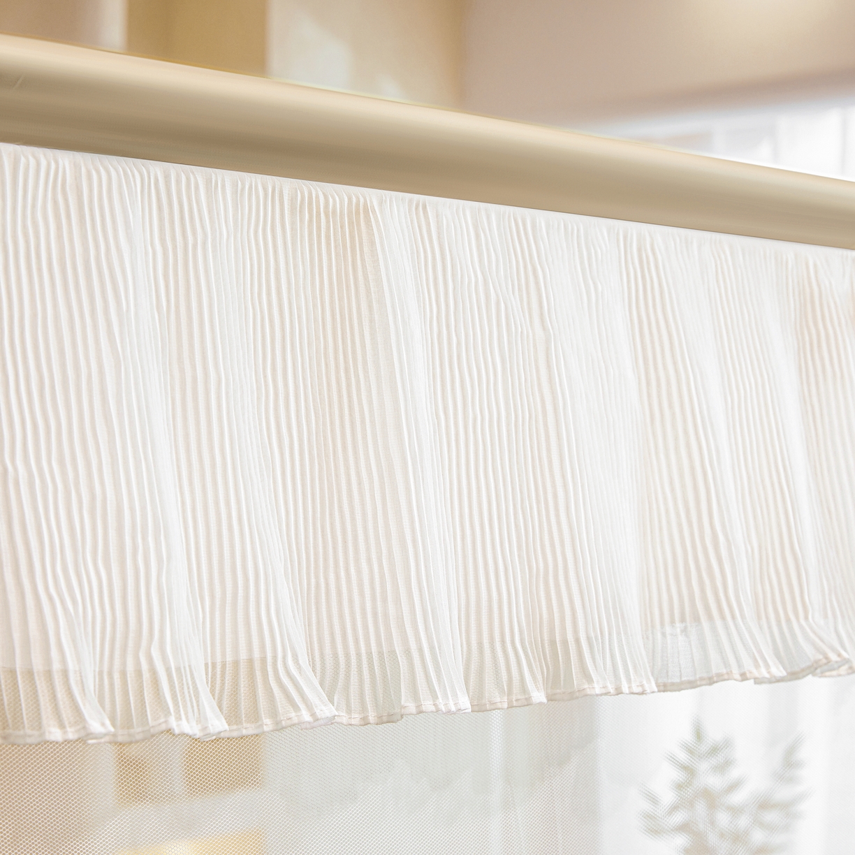 91家纺网 家纺一手货源 找家纺 富莱星蚊帐 2026新款双丝加厚网纱坐床蚊帐大力士围栏擎天柱支架-花样年华 花样年华-卡其