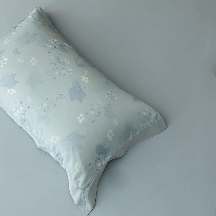 91家纺网 家纺一手货源 找家纺 ROZ home 蕊姿家居 2026新款60s天丝棉数码印花单床笠 秋海棠 山岚