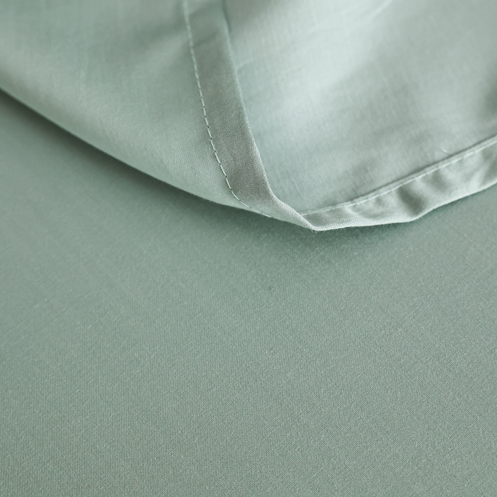 91家纺网 家纺一手货源 找家纺 ROZ home 蕊姿家居 2026新款60s天丝棉数码印花单床笠 浮香 松石绿