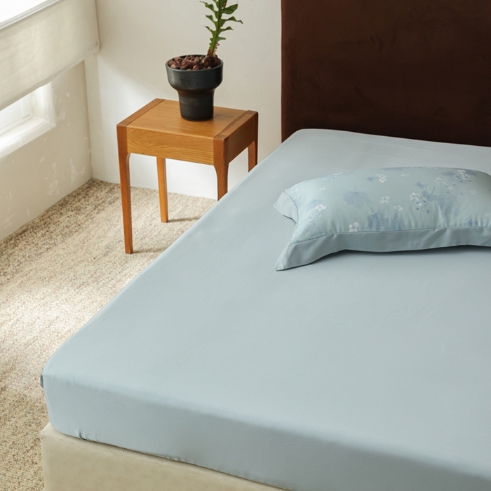 91家纺网 家纺一手货源 找家纺 ROZ home 蕊姿家居 2026新款60s天丝棉数码印花单床单 秋海棠 山岚