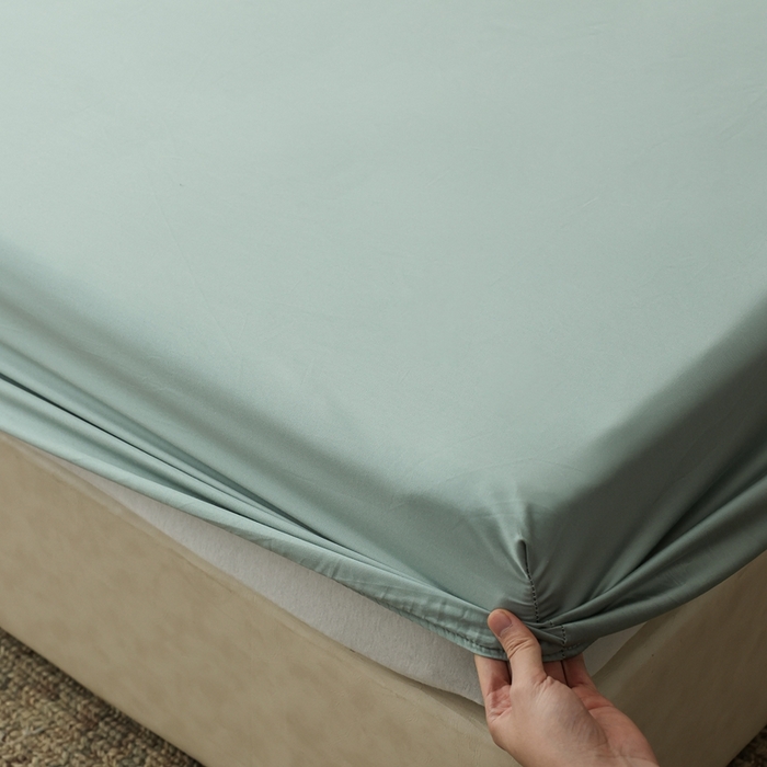 91家纺网 家纺一手货源 找家纺 ROZ home 蕊姿家居 2026新款60s天丝棉数码印花单枕套 浮香 松石绿