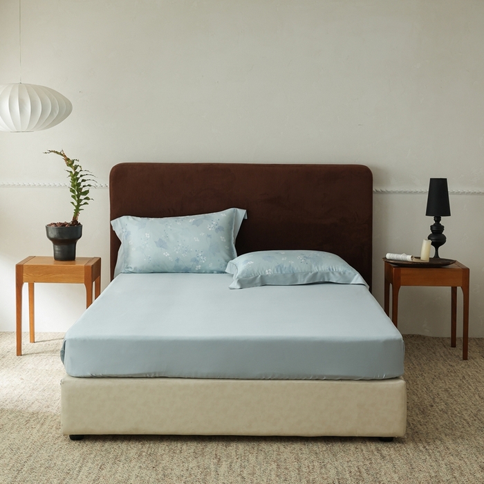 91家纺网 家纺一手货源 找家纺 ROZ home 蕊姿家居 2026新款60s天丝棉数码印花单枕套 秋海棠 山岚