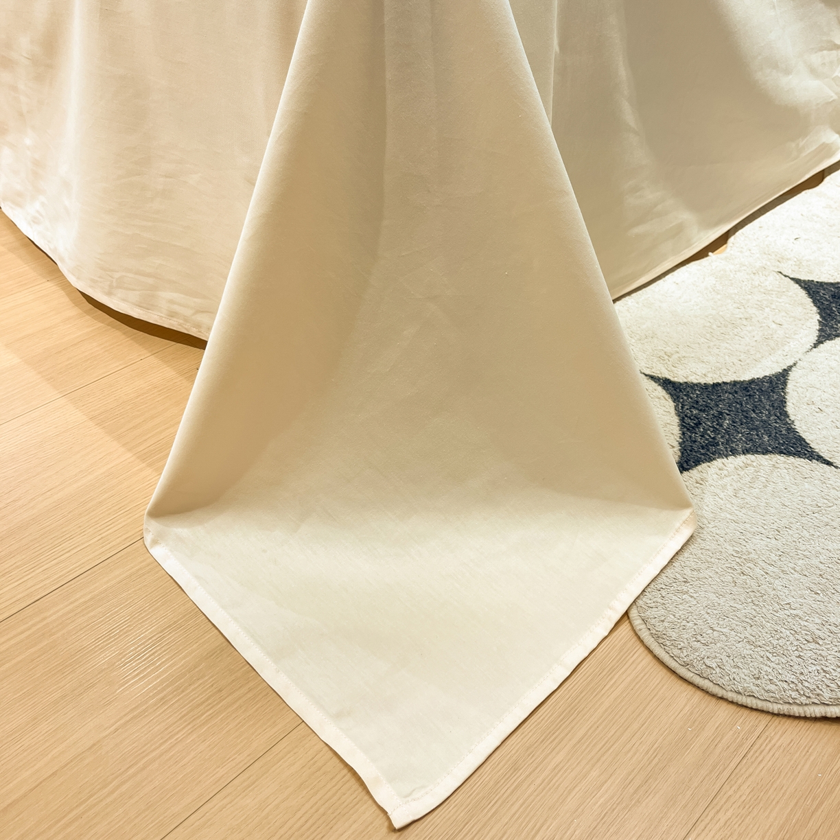 91家纺网 家纺一手货源 找家纺 如一 2026春夏新款全棉纯棉华夫格印花三角针工艺四件套 星芒-米