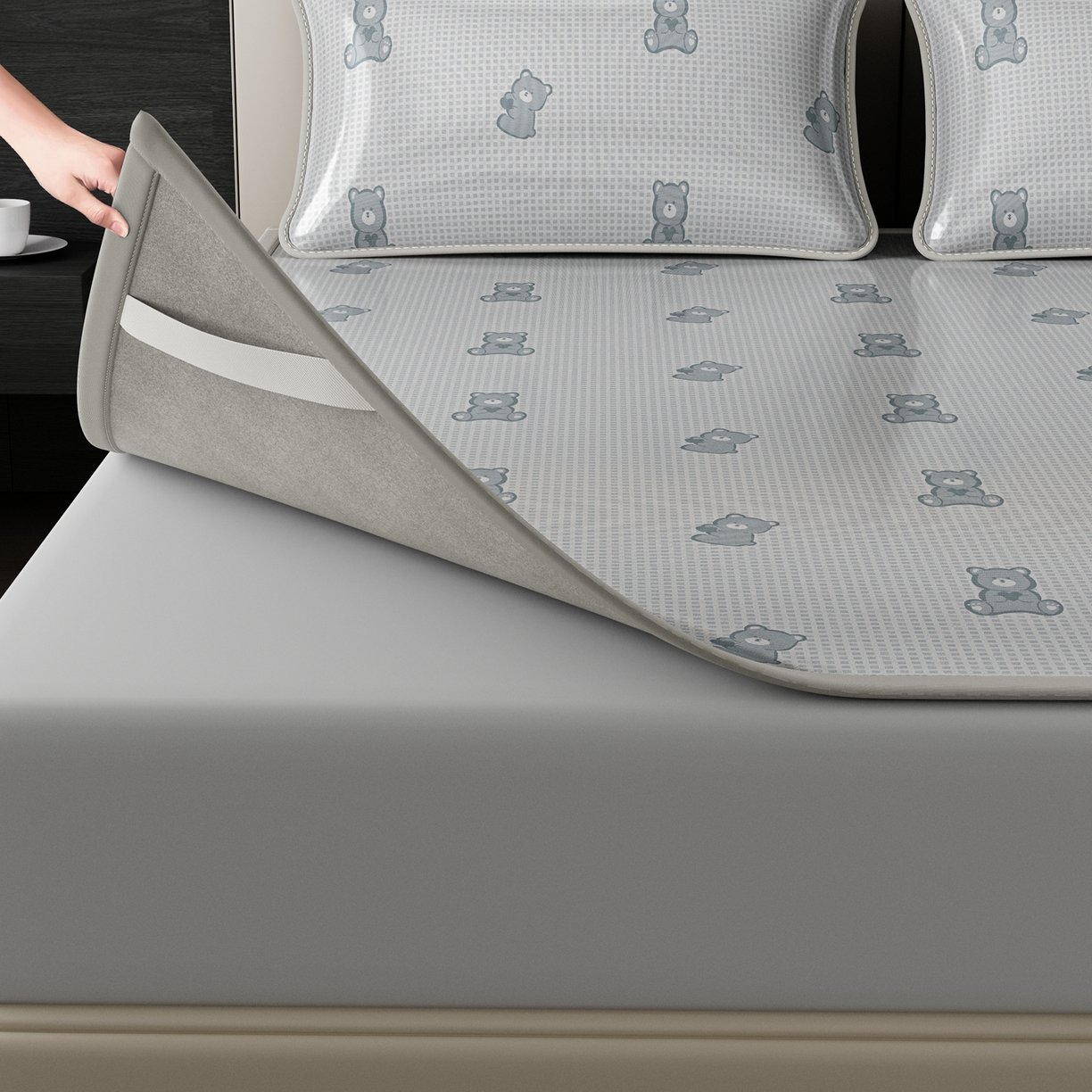 91家纺网 家纺一手货源 找家纺 （总）爱思凯家纺 2026新款元森条席-冰丝凉席 成人款（床席款）