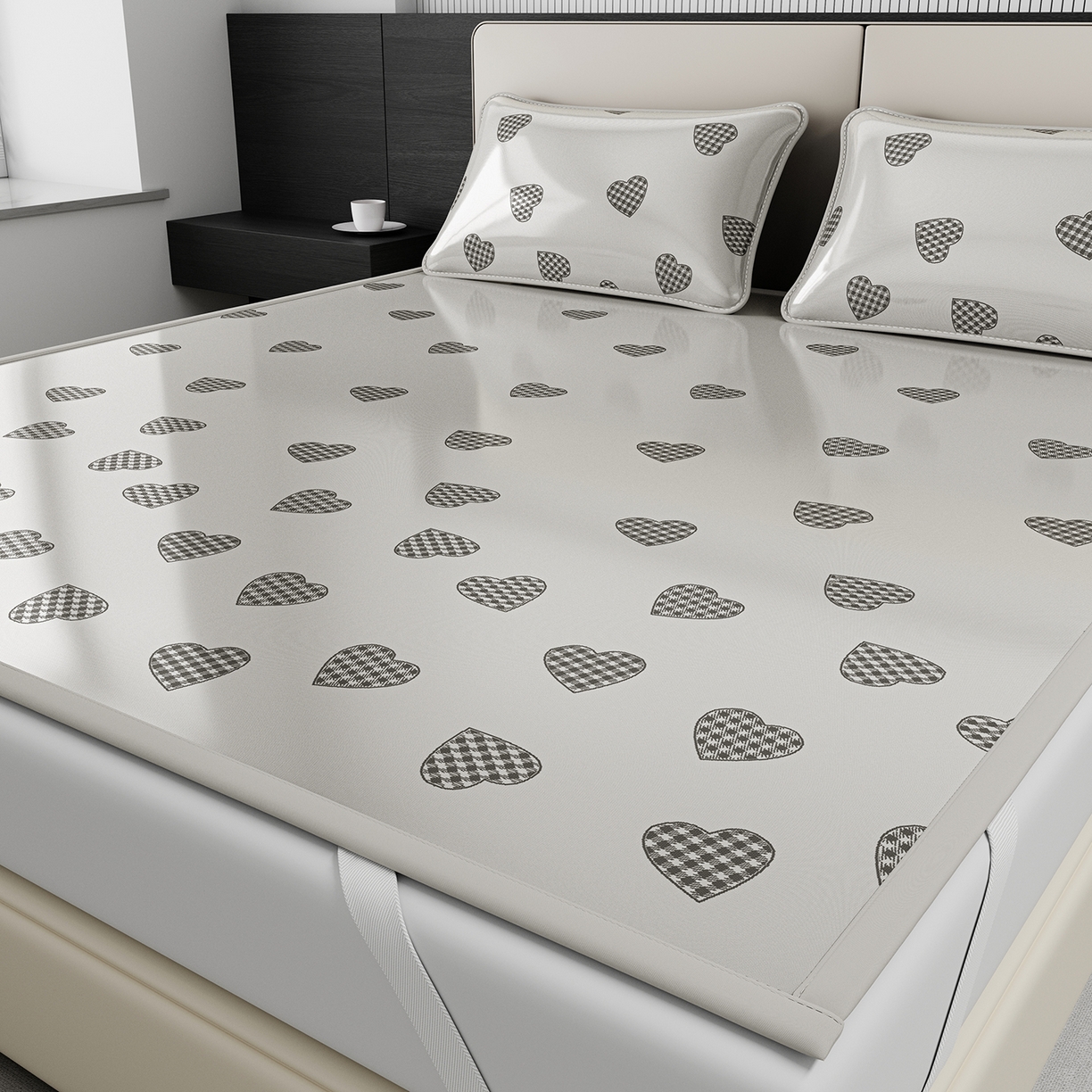 91家纺网 家纺一手货源 找家纺 （总）爱思凯家纺 2026新款元森条席-冰丝凉席 成人款（床席款）