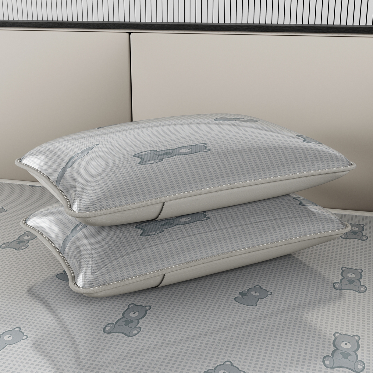 91家纺网 家纺一手货源 找家纺 （总）爱思凯家纺 2026新款元森条席-冰丝凉席 成人款（床席款）