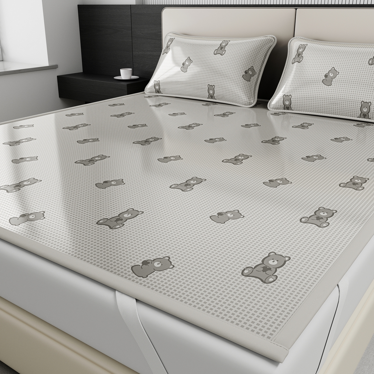 91家纺网 家纺一手货源 找家纺 （总）爱思凯家纺 2026新款元森条席-冰丝凉席 成人款（床席款）