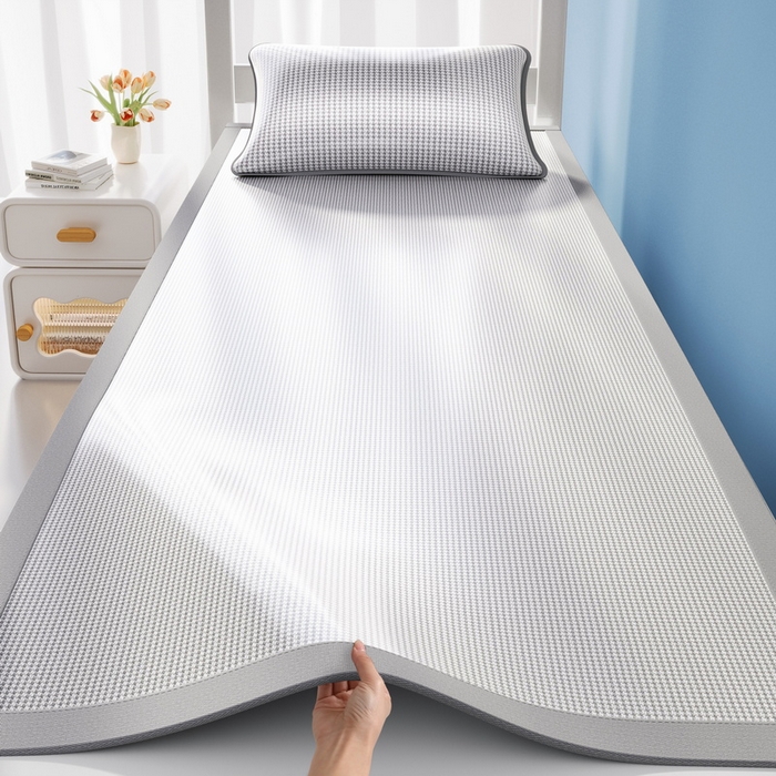 91家纺网 家纺一手货源 找家纺 （总）爱思凯家纺 2026新款元森条席-冰丝凉席 学生款（床席款）