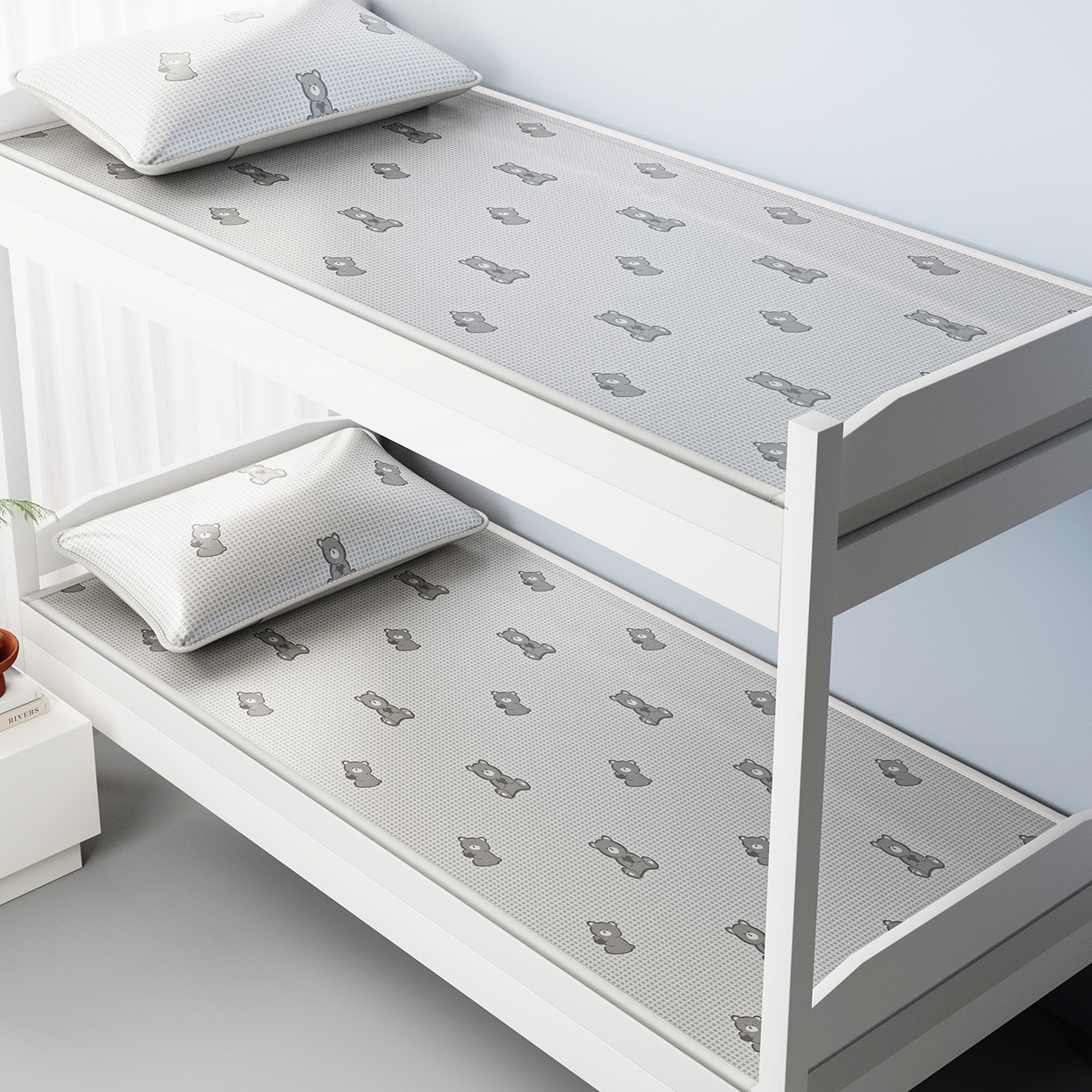 91家纺网 家纺一手货源 找家纺 （总）爱思凯家纺 2026新款元森条席-冰丝凉席 学生款（床席款）