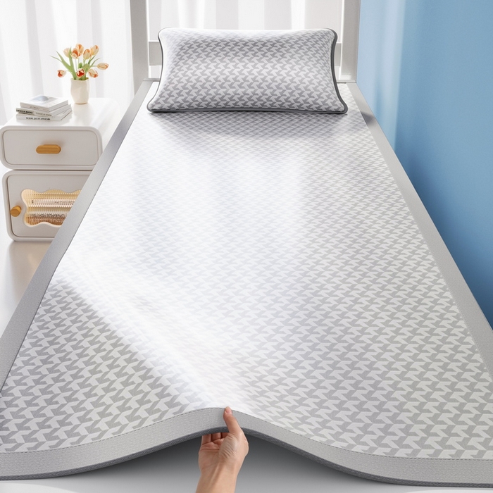 91家纺网 家纺一手货源 找家纺 （总）爱思凯家纺 2026新款元森条席-冰丝凉席 学生款（床席款）