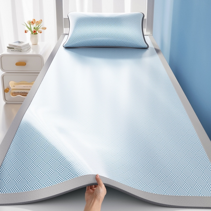 91家纺网 家纺一手货源 找家纺 （总）爱思凯家纺 2026新款元森条席-冰丝凉席 学生款（床席款）