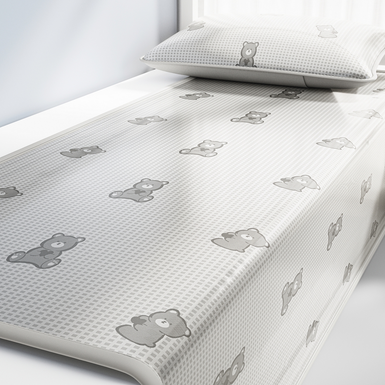 91家纺网 家纺一手货源 找家纺 （总）爱思凯家纺 2026新款元森条席-冰丝凉席 学生款（床席款）