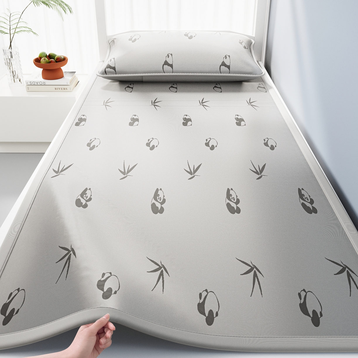 91家纺网 家纺一手货源 找家纺 （总）爱思凯家纺 2026新款元森条席-冰丝凉席 学生款（床席款）