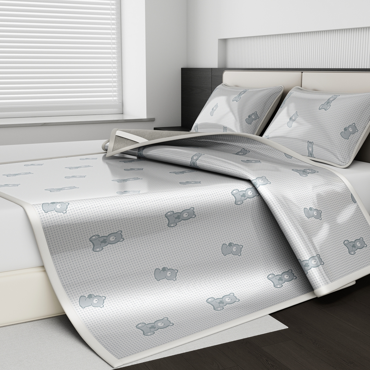 91家纺网 家纺一手货源 找家纺 （总）爱思凯家纺 2026新款元森条席-冰丝凉席 成人款（床席款）