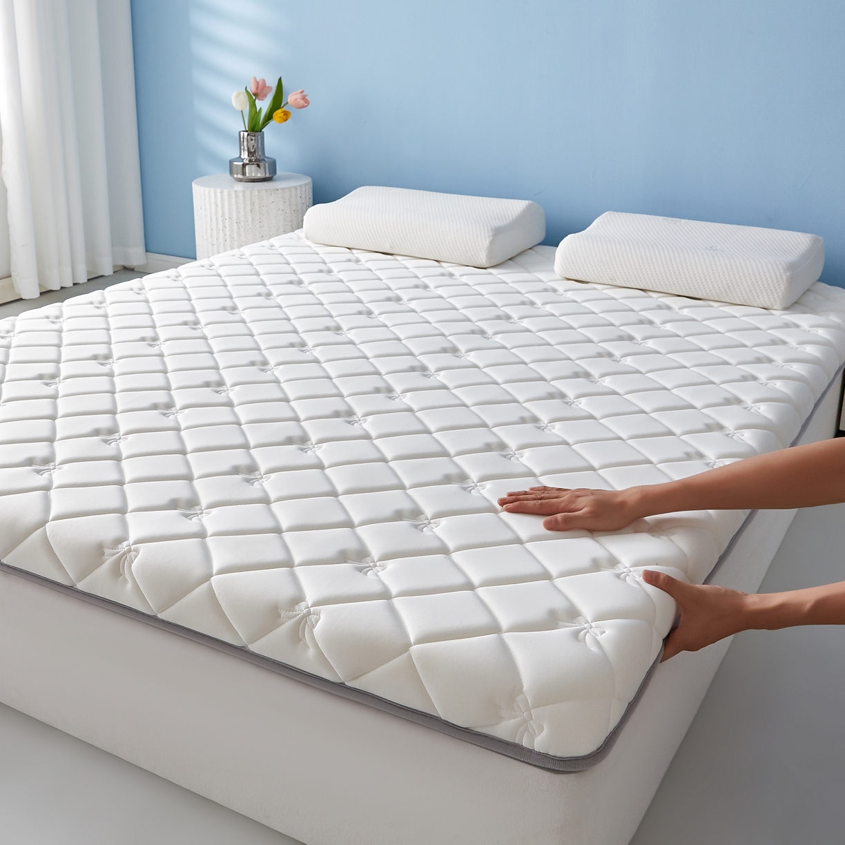 91家纺网 家纺一手货源 找家纺 （总）优莱床垫 2026新款乳胶抗压棉立体床垫垫子