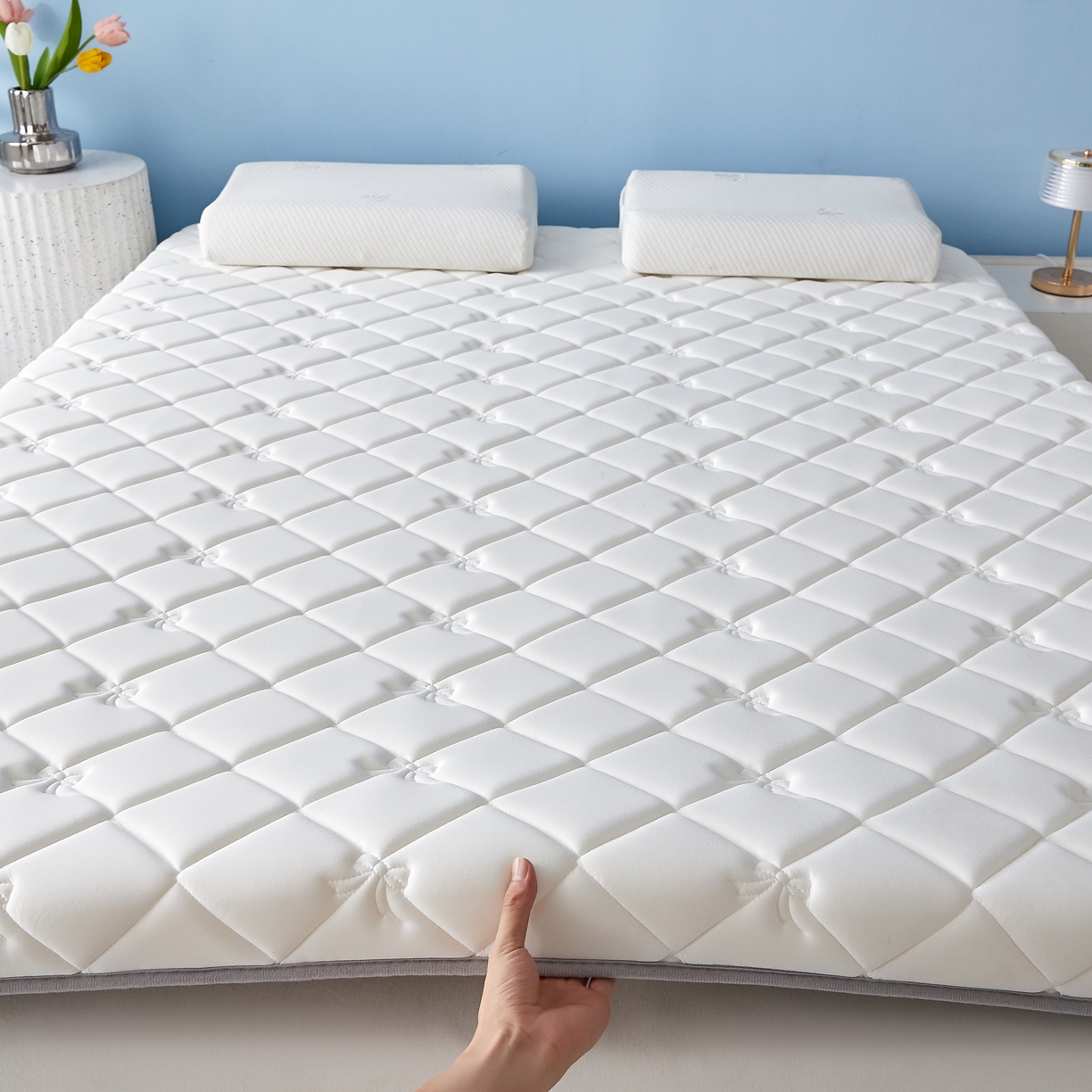 91家纺网 家纺一手货源 找家纺 （总）优莱床垫 2026新款乳胶抗压棉立体床垫垫子