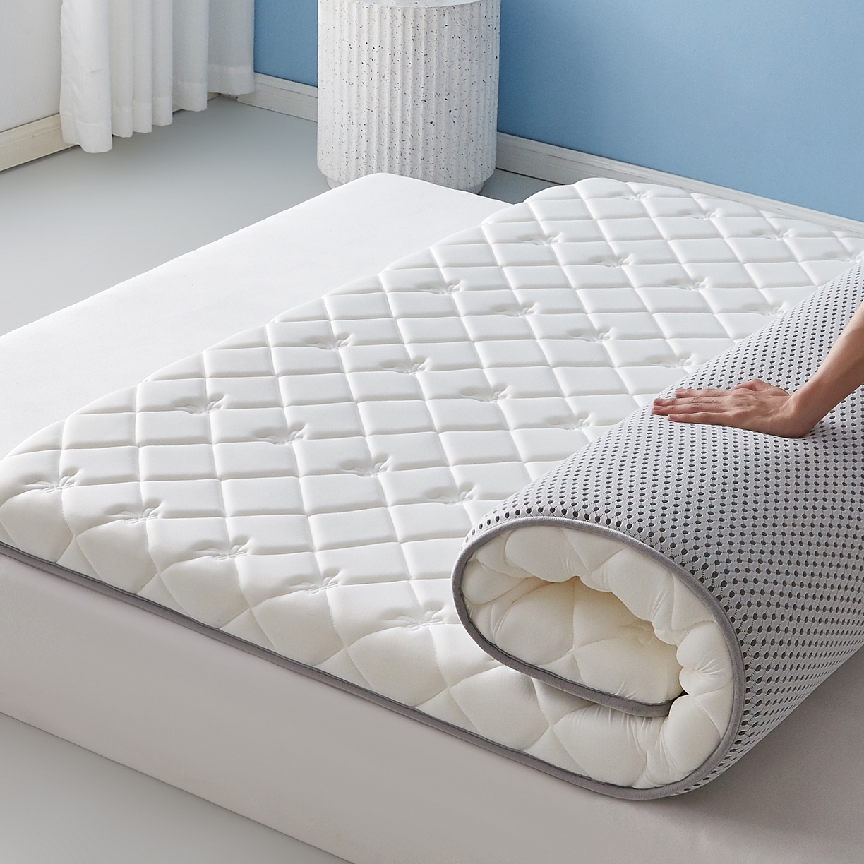 91家纺网 家纺一手货源 找家纺 （总）优莱床垫 2026新款乳胶抗压棉立体床垫垫子