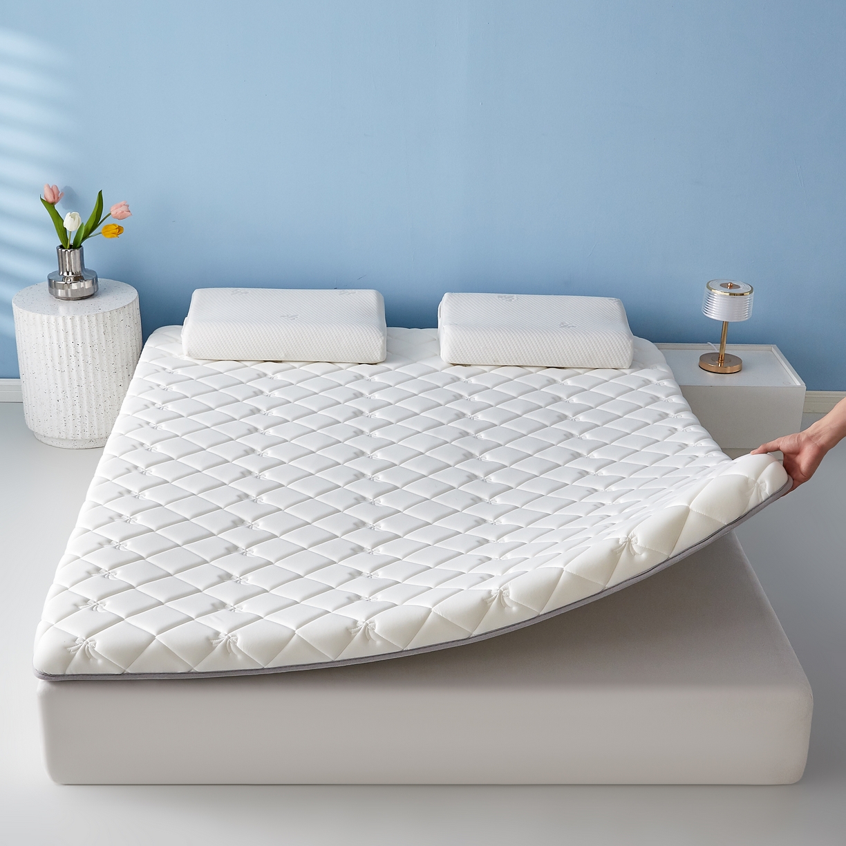 91家纺网 家纺一手货源 找家纺 （总）优莱床垫 2026新款乳胶抗压棉立体床垫垫子