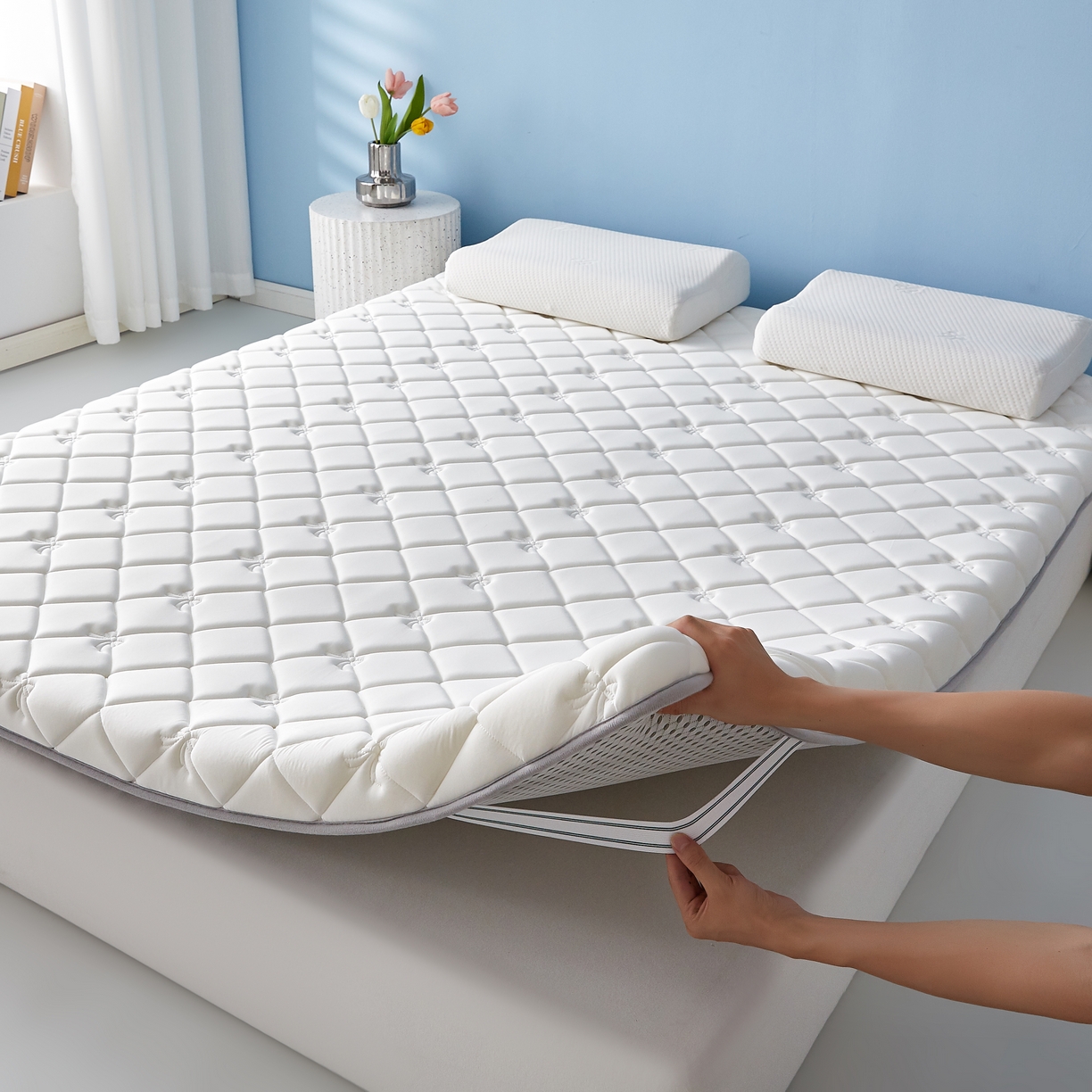 91家纺网 家纺一手货源 找家纺 （总）优莱床垫 2026新款乳胶抗压棉立体床垫垫子