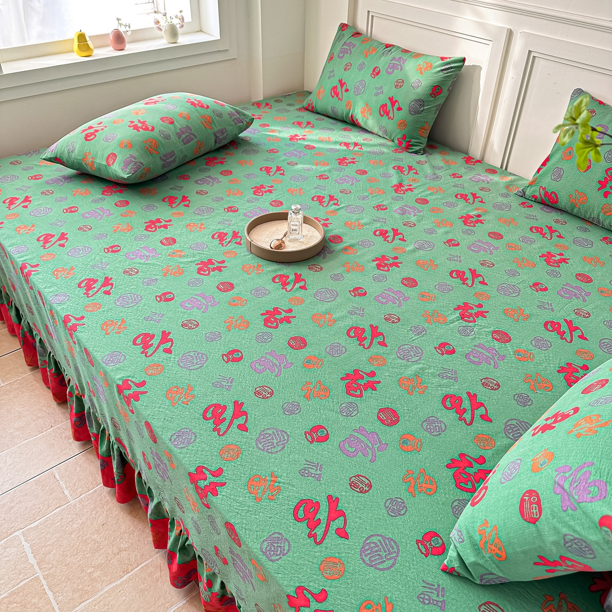 91家纺网 家纺一手货源 找家纺 （总）手艺人家纺 2026新款米娅HDS01-米娅HDS07单层双层纱单层炕盖单品炕盖炕盖单件